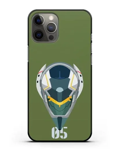 Чехол аниме Евангелион - Ева 05 силиконовый для iPhone 12 Pro Max