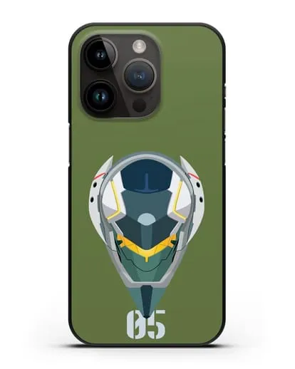 Чехол аниме Евангелион - Ева 05 силиконовый для iPhone 14 Pro