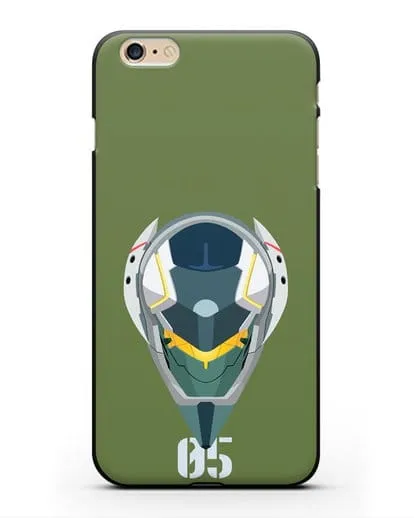 Чехол аниме Евангелион - Ева 05 силиконовый для iPhone 6 Plus