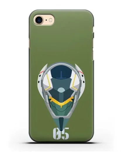 Чехол аниме Евангелион - Ева 05 силиконовый для iPhone 7