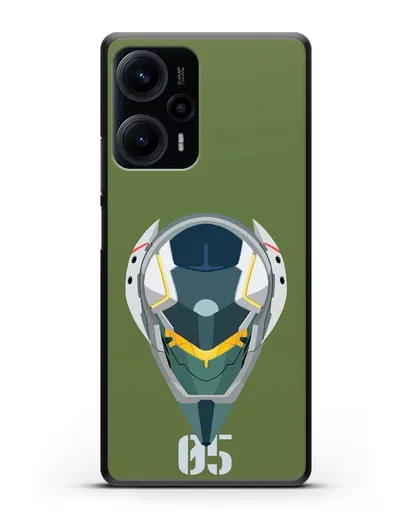 Чехол аниме Евангелион - Ева 05 силиконовый для Xiaomi Poco F5