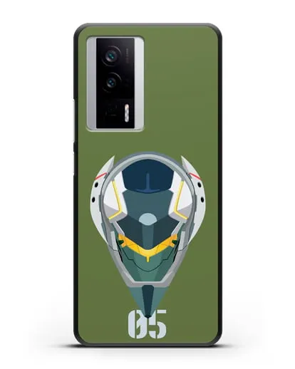 Чехол аниме Евангелион - Ева 05 силиконовый для Xiaomi Poco F5 Pro