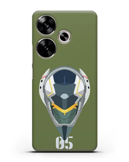 Чехол аниме Евангелион - Ева 05 силиконовый для Xiaomi Poco F6