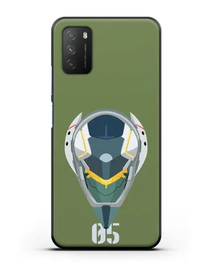 Чехол аниме Евангелион - Ева 05 силиконовый для Xiaomi Poco M3