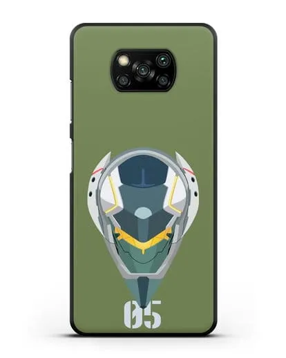 Чехол аниме Евангелион - Ева 05 силиконовый для Xiaomi Poco X3