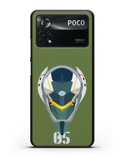 Чехол аниме Евангелион - Ева 05 силиконовый для Xiaomi Poco X4 Pro