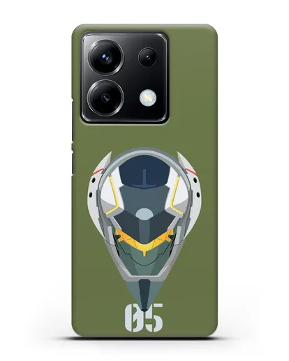 Чехол аниме Евангелион - Ева 05 силиконовый для Xiaomi Poco X6