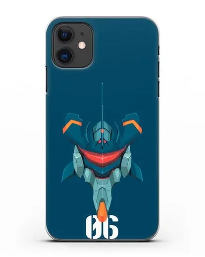 Чехол аниме Евангелион - Ева 06 силиконовый для iPhone 11
