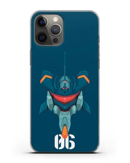 Чехол аниме Евангелион - Ева 06 силиконовый для iPhone 12 Pro Max