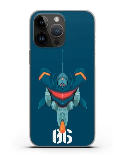 Чехол аниме Евангелион - Ева 06 силиконовый для iPhone 14 Pro Max