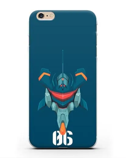 Чехол аниме Евангелион - Ева 06 силиконовый для iPhone 6 Plus