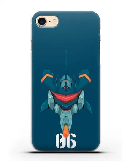 Чехол аниме Евангелион - Ева 06 силиконовый для iPhone 7