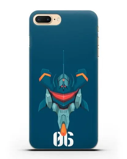 Чехол аниме Евангелион - Ева 06 силиконовый для iPhone 7 Plus