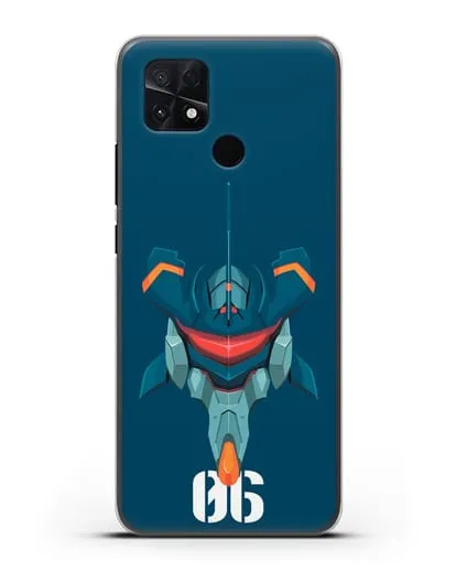 Чехол аниме Евангелион - Ева 06 силиконовый для Xiaomi Poco C40