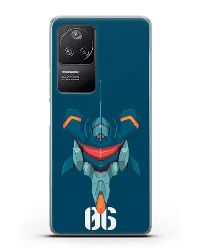 Чехол аниме Евангелион - Ева 06 силиконовый для Xiaomi Poco F4