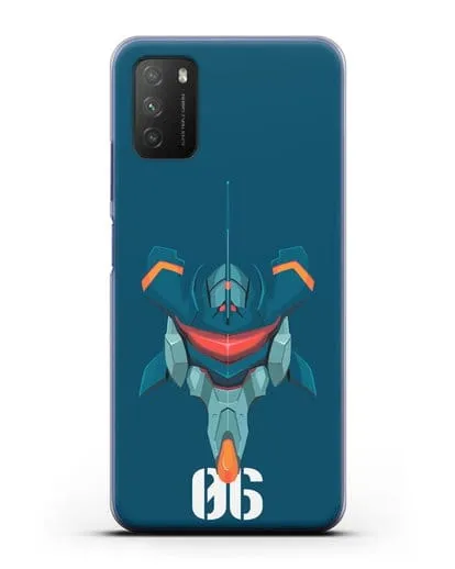 Чехол аниме Евангелион - Ева 06 силиконовый для Xiaomi Poco M3