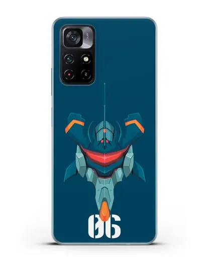 Чехол аниме Евангелион - Ева 06 силиконовый для Xiaomi Poco M4 Pro 5G