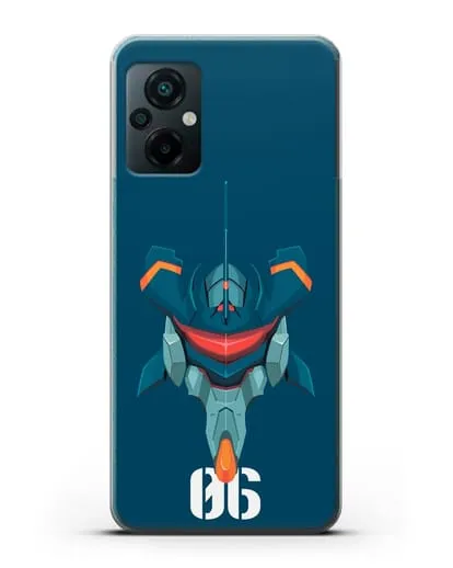 Чехол аниме Евангелион - Ева 06 силиконовый для Xiaomi Poco M5