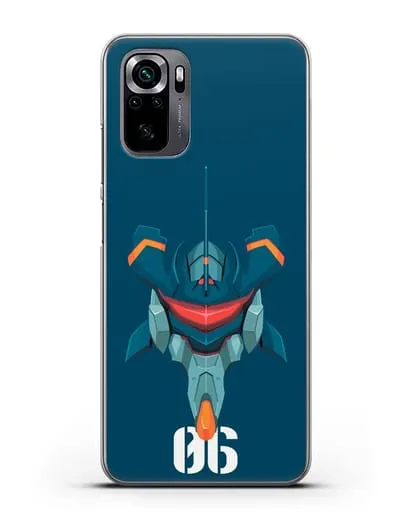 Чехол аниме Евангелион - Ева 06 силиконовый для Xiaomi Poco M5s