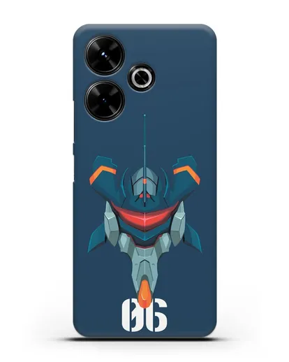 Чехол аниме Евангелион - Ева 06 силиконовый для Xiaomi Poco M6