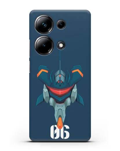 Чехол аниме Евангелион - Ева 06 силиконовый для Xiaomi Poco M6 Pro