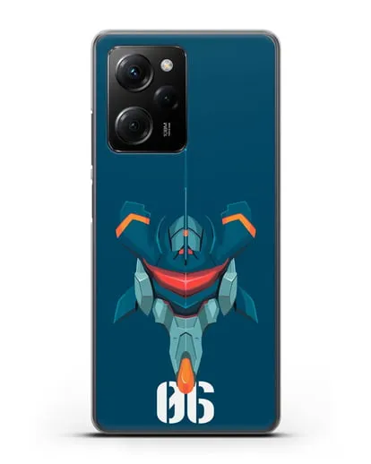 Чехол аниме Евангелион - Ева 06 силиконовый для Xiaomi Poco X5 Pro