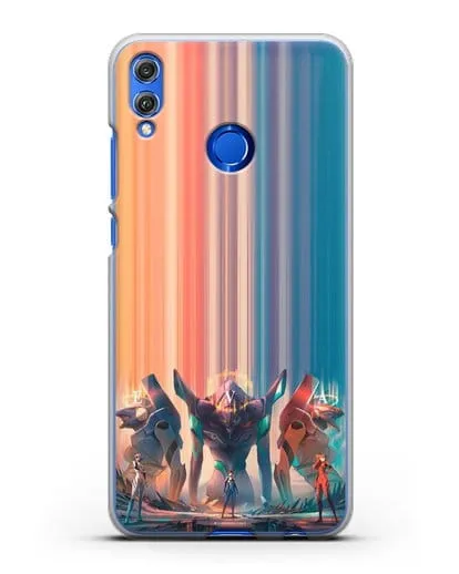Чехол аниме Евангелион - Три Евы силиконовый для Honor 8X