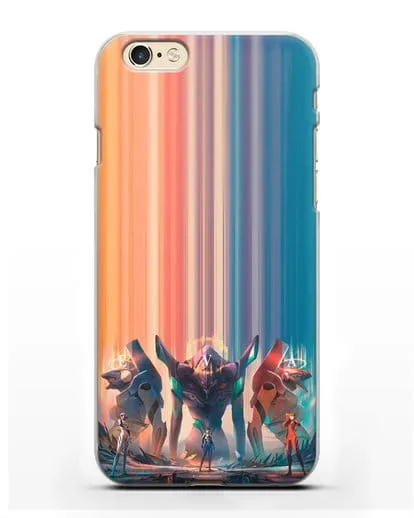 Чехол аниме Евангелион - Три Евы силиконовый для iPhone 6