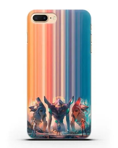 Чехол аниме Евангелион - Три Евы силиконовый для iPhone 7 Plus