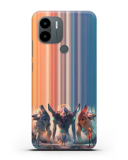 Чехол аниме Евангелион - Три Евы силиконовый для Xiaomi Poco C51