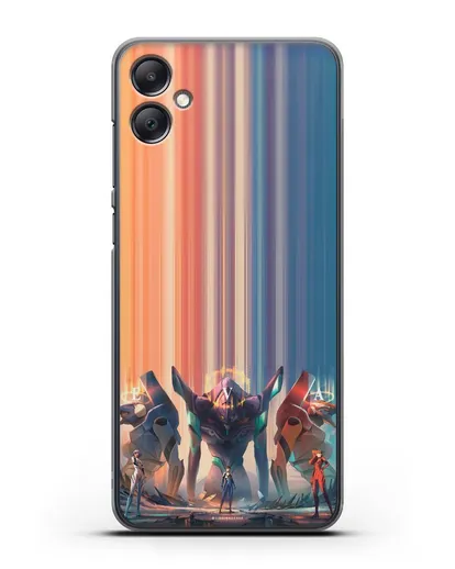 Чехол аниме Евангелион - Три Евы силиконовый для Samsung Galaxy A05 [SM-A055]