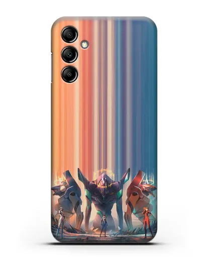 Чехол аниме Евангелион - Три Евы силиконовый для Samsung Galaxy A14 [SM-A145]