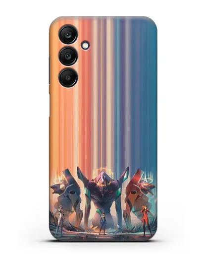 Чехол аниме Евангелион - Три Евы силиконовый для Samsung Galaxy A25 [SM-A256]