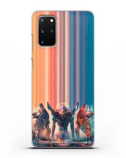 Чехол аниме Евангелион - Три Евы силиконовый для Samsung Galaxy S20 Plus [SM-G985F]