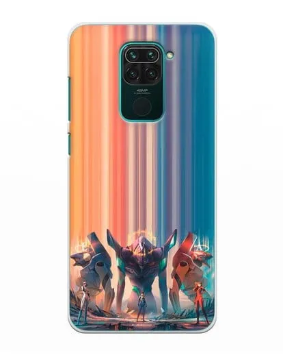Чехол аниме Евангелион - Три Евы силиконовый для Xiaomi Redmi Note 9