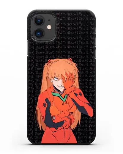 Чехол аниме Евангелион - Раненная Аска силиконовый для iPhone 11