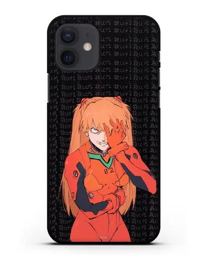 Чехол аниме Евангелион - Раненная Аска силиконовый для iPhone 12