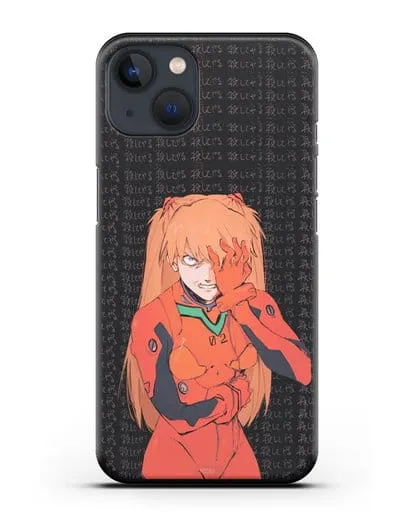 Чехол аниме Евангелион - Раненная Аска силиконовый для iPhone 13 Mini