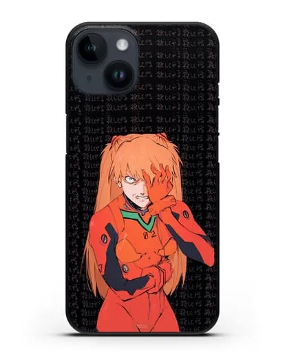 Чехол аниме Евангелион - Раненная Аска силиконовый для iPhone 14