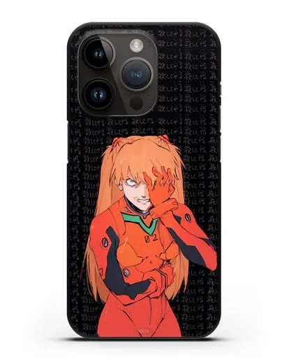 Чехол аниме Евангелион - Раненная Аска силиконовый для iPhone 14 Pro