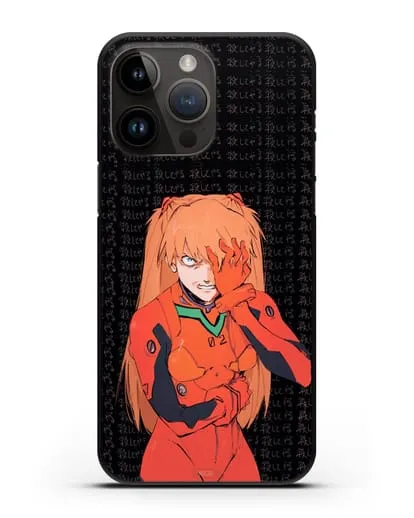 Чехол аниме Евангелион - Раненная Аска силиконовый для iPhone 14 Pro Max