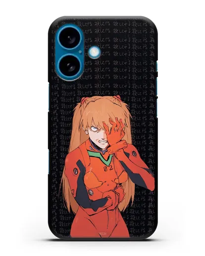 Чехол аниме Евангелион - Раненная Аска силиконовый для iPhone 16