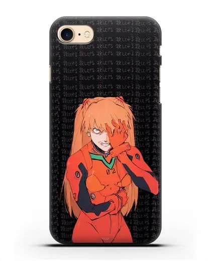 Чехол аниме Евангелион - Раненная Аска силиконовый для iPhone 7