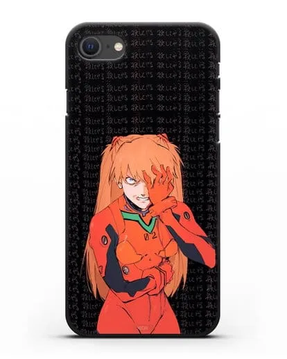 Чехол аниме Евангелион - Раненная Аска силиконовый для iPhone SE 2020