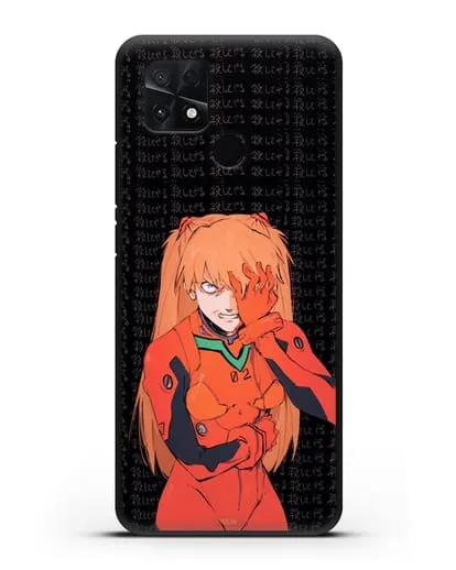Чехол аниме Евангелион - Раненная Аска силиконовый для Xiaomi Poco C40