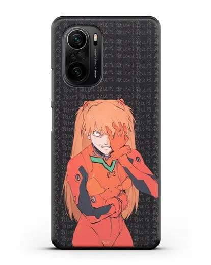 Чехол аниме Евангелион - Раненная Аска силиконовый для Xiaomi Poco F3 Pro