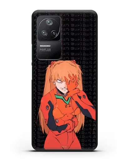 Чехол аниме Евангелион - Раненная Аска силиконовый для Xiaomi Poco F4
