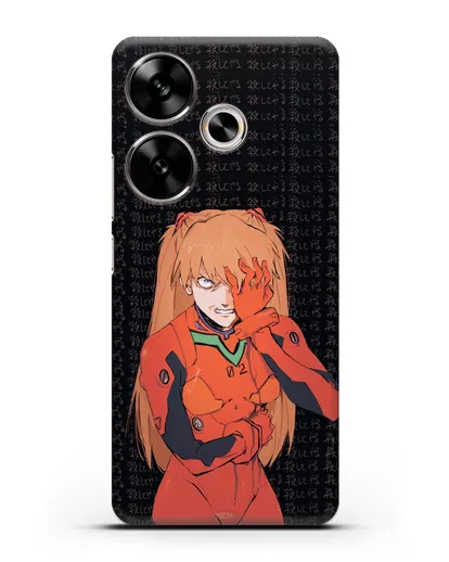 Чехол аниме Евангелион - Раненная Аска силиконовый для Xiaomi Poco F6