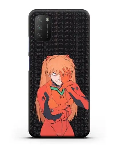 Чехол аниме Евангелион - Раненная Аска силиконовый для Xiaomi Poco M3