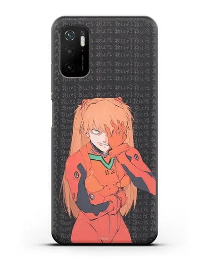 Чехол аниме Евангелион - Раненная Аска силиконовый для Xiaomi Poco M3 Pro